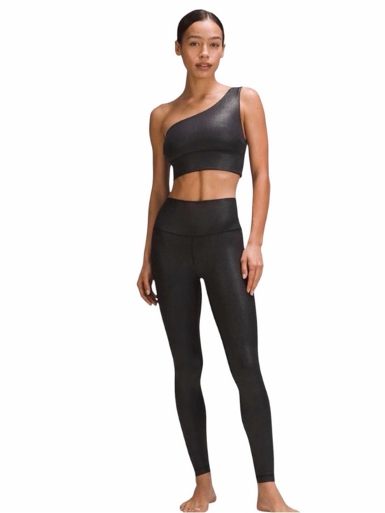 lululemon athletica Other - Lululemon Align Asymmetrical Rib Bra C/D *Shine in Black Size 6 NWT